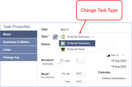 Aug 24 - Connector Enhancements - Change Task Type - 4a