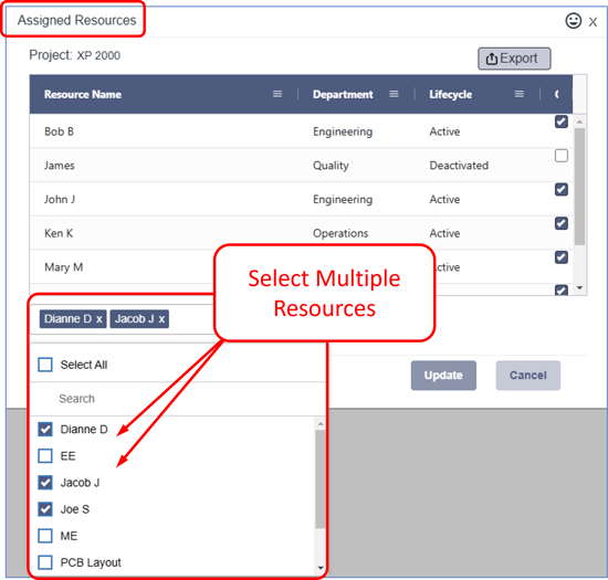 Jan 2025 - Assign multiple resources to a Project - 02