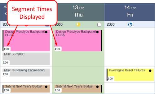 View Settings - Other Options - Segment times displayed