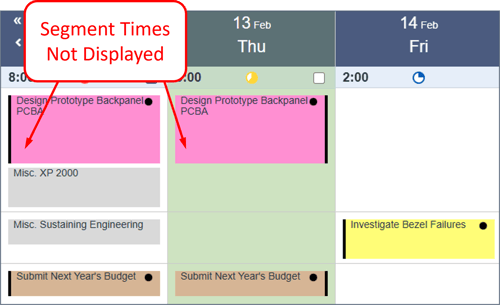 View Settings - Other Options - Segment times not displayed